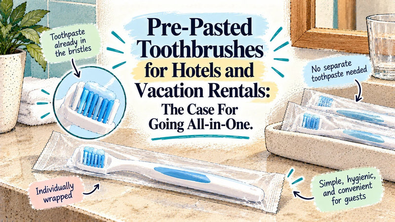 Pre-Pasted Toothbrushes for Hotels and Vacation Rentals: The Case For Going All-in-One