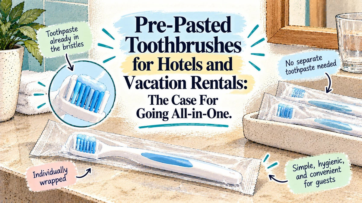 Pre-Pasted Toothbrushes for Hotels and Vacation Rentals: The Case For Going All-in-One