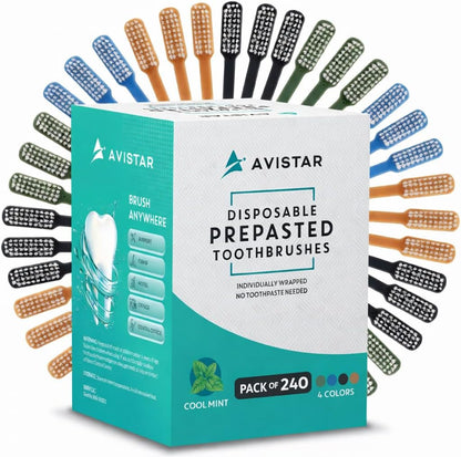 Pre-Pasted Disposable Toothbrushes