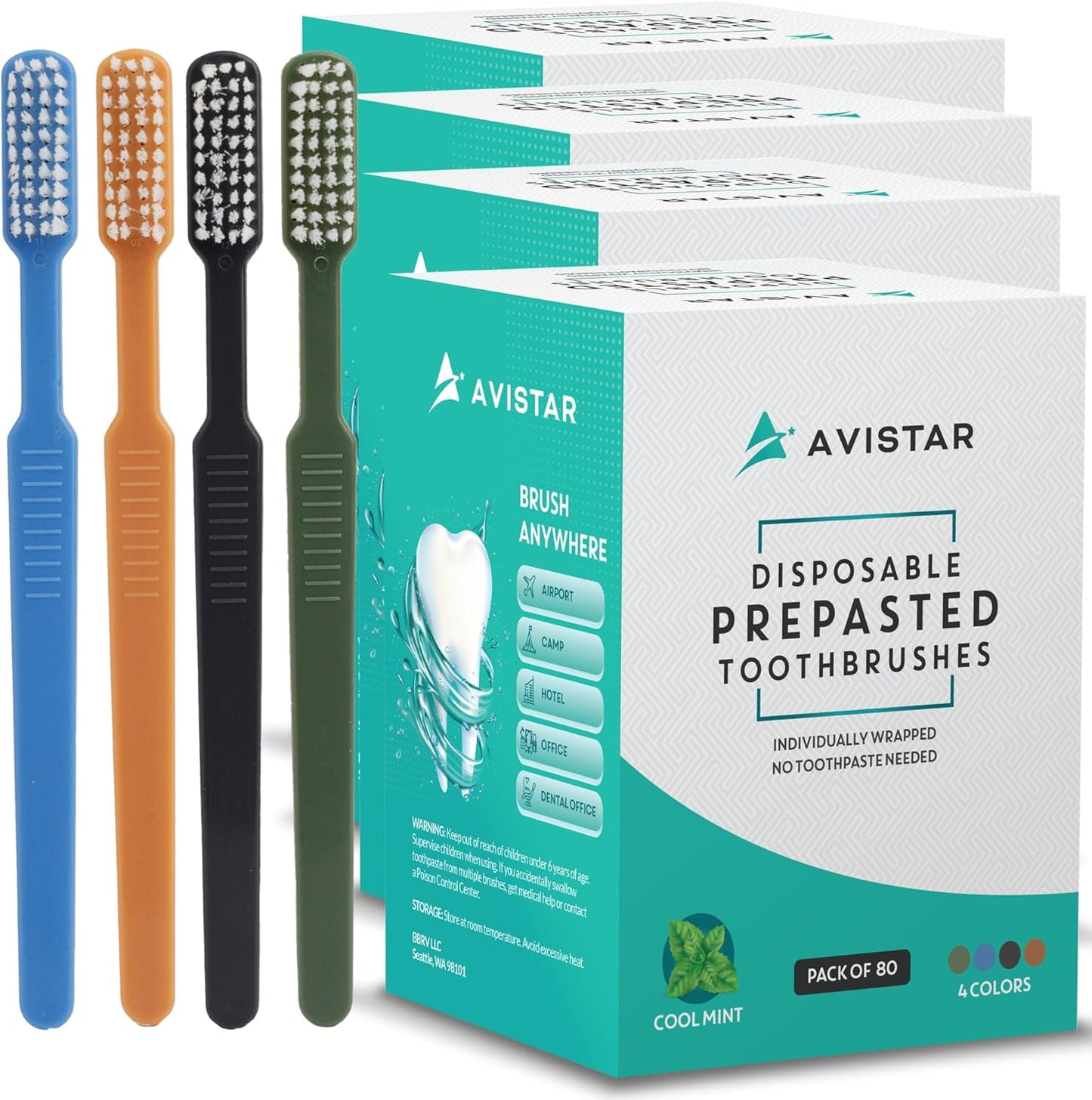 Pre-Pasted Disposable Toothbrushes