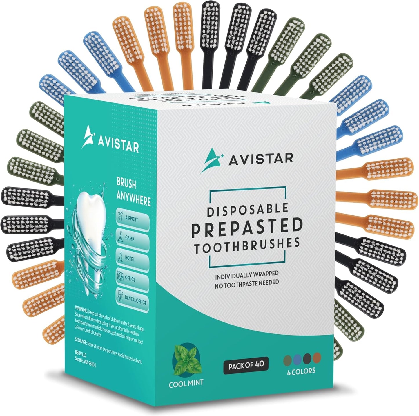 Pre-Pasted Disposable Toothbrushes