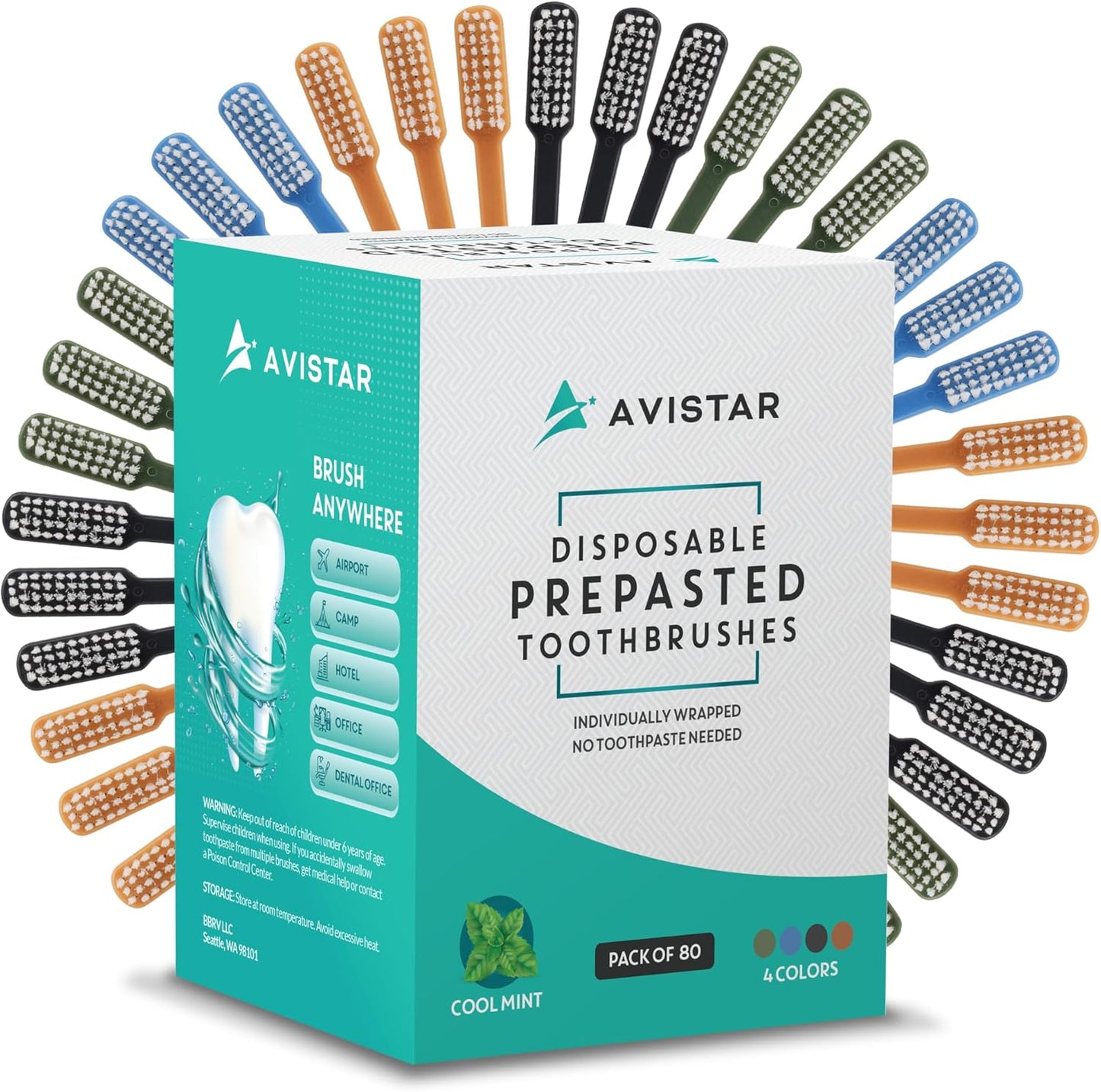 Pre-Pasted Disposable Toothbrushes