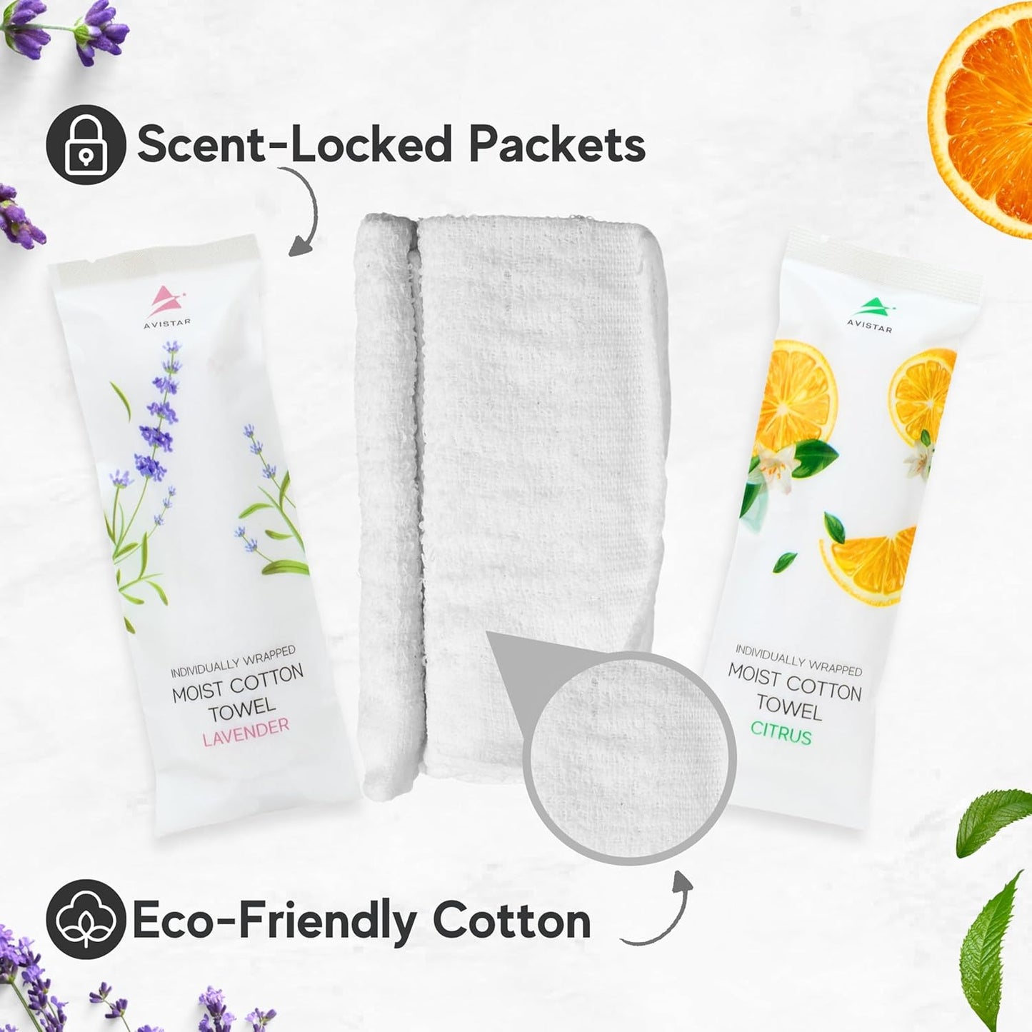 120 Hot or Cold Wrapped Moist Towels – 9'' x 9" Moist Towelettes Individually Wrapped Scented Disposable Face & Hand – Pre-Moistened Hand Wipes Soft Refreshing for Travel, Spa, Restaurant - Mixed