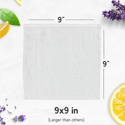 120 Hot or Cold Wrapped Moist Towels – 9'' x 9" Moist Towelettes Individually Wrapped Scented Disposable Face & Hand – Pre-Moistened Hand Wipes Soft Refreshing for Travel, Spa, Restaurant - Mixed