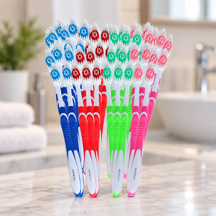 Individually Packaged Large Head Medium Bristle Disposable Toothbrushes (148 Count)