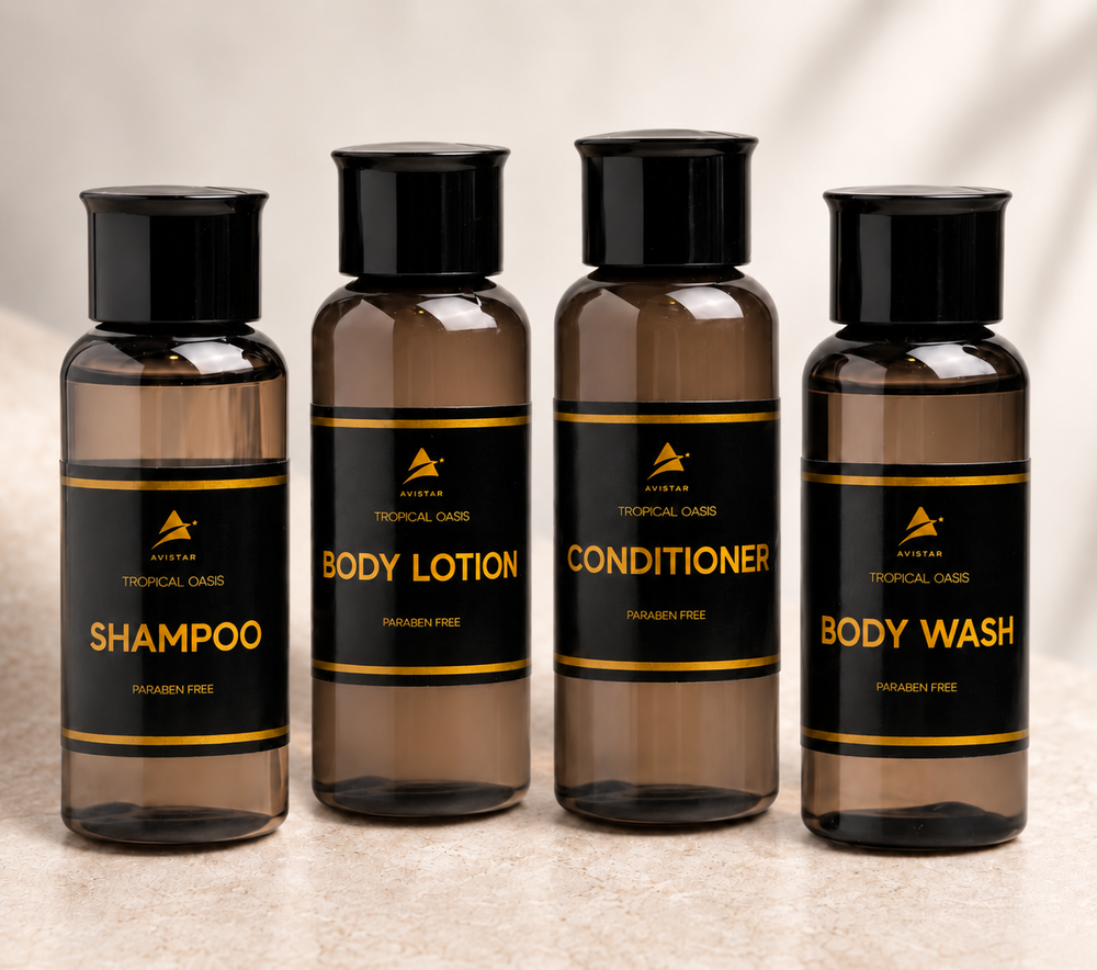 Tropical Oasis Hotel Amenities Set