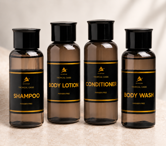 Tropical Oasis Hotel Amenities Set