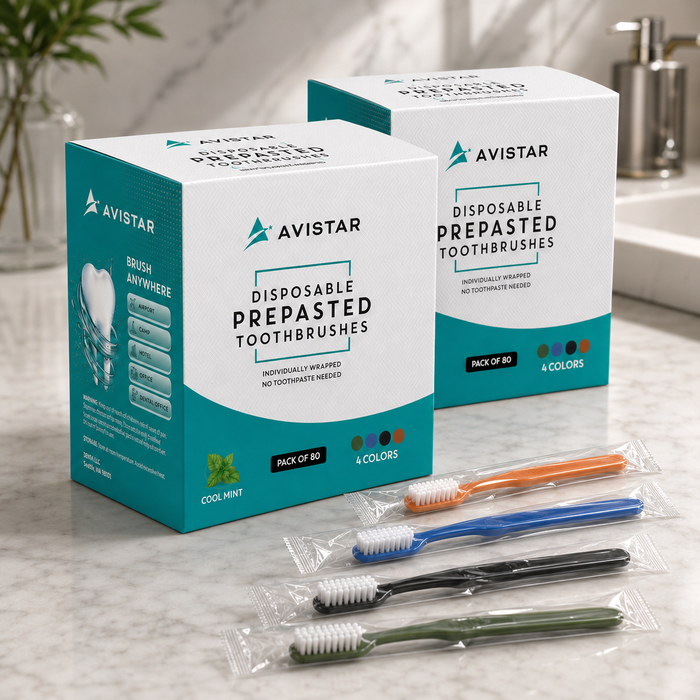 Pre-Pasted Disposable Toothbrushes