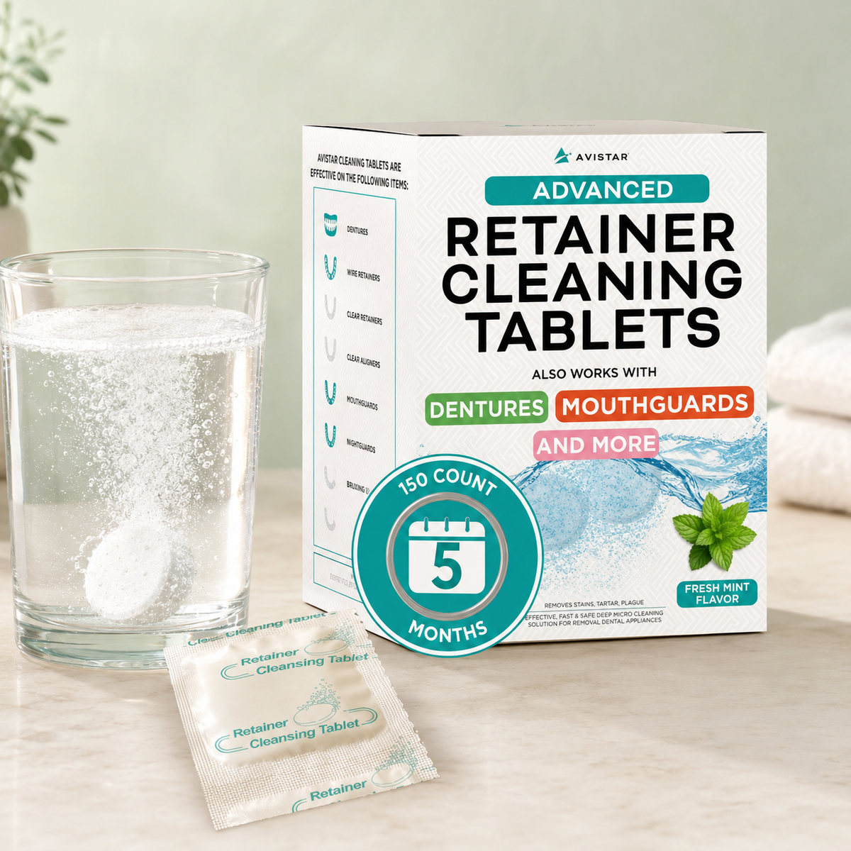 Retainer & Denture Cleaner Tablets