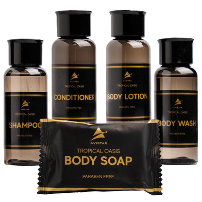 Tropical Oasis Hotel Amenities Set