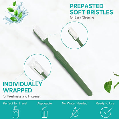 Pre-Pasted Disposable Toothbrushes