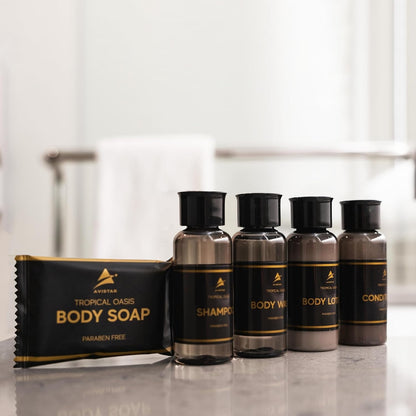 Tropical Oasis Hotel Amenities Set