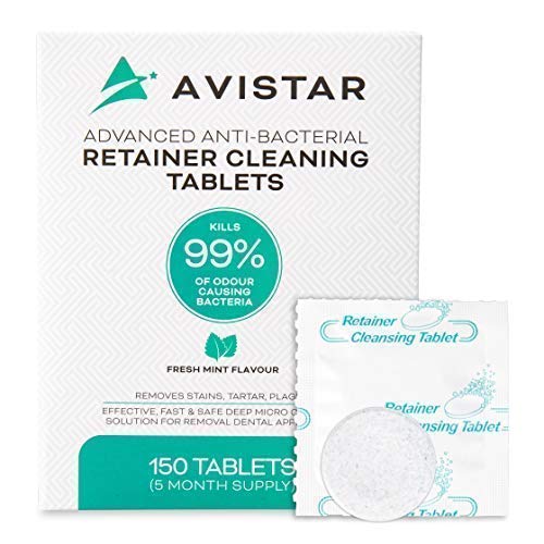 Retainer & Denture Cleaner Tablets: 150 Mint Flavor Tablets