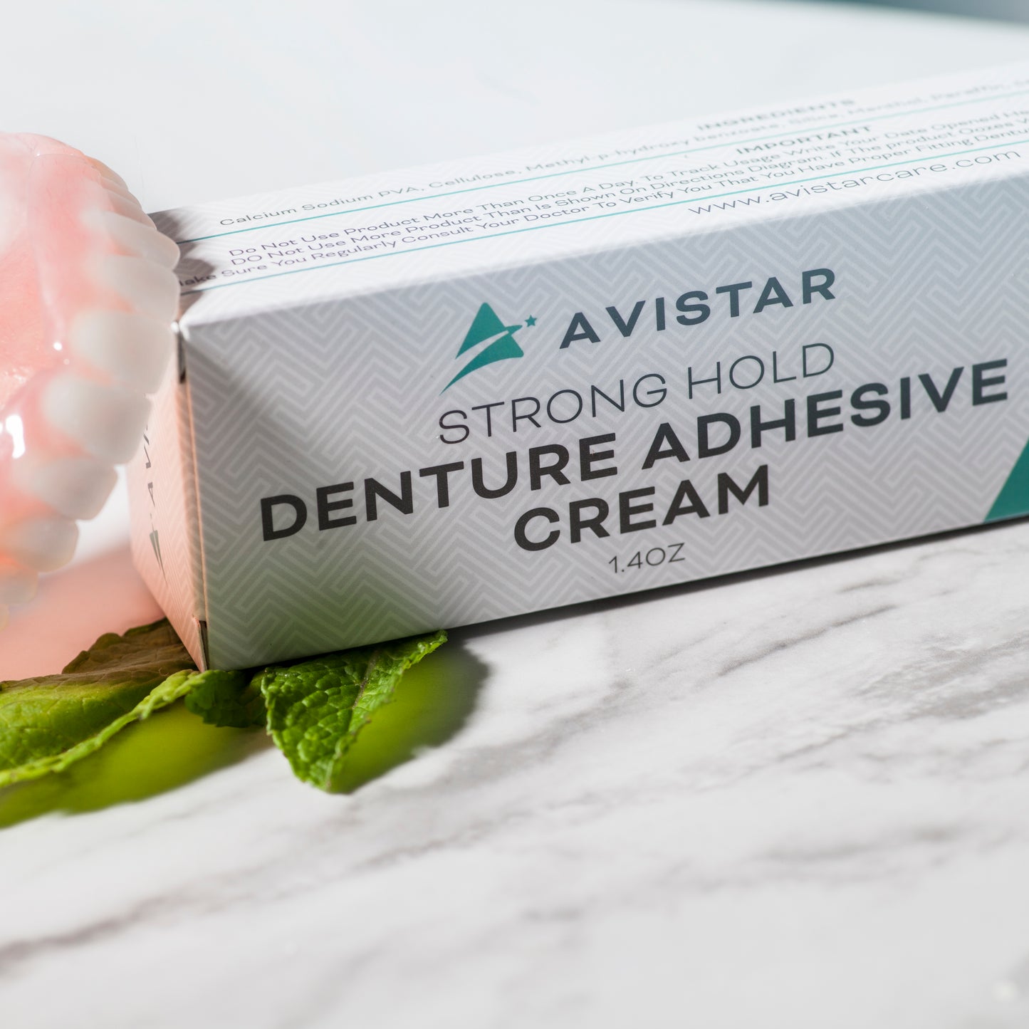 Denture Adhesive Cream - 5 Pack (Mint Flavour)